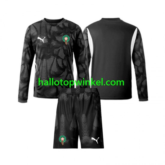 Marokko Voetbalshirt Doelman Kleuters/Kids Derde Tenue 2024 Lange Mouw