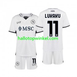 Napoli Voetbalshirt Lukaku 11 Kleuters/Kids Uit Tenue 2024-2025 Korte Mouw