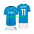 Napoli Voetbalshirt Lukaku 11 Kleuters/Kids Thuis Tenue 2024-2025 Korte Mouw