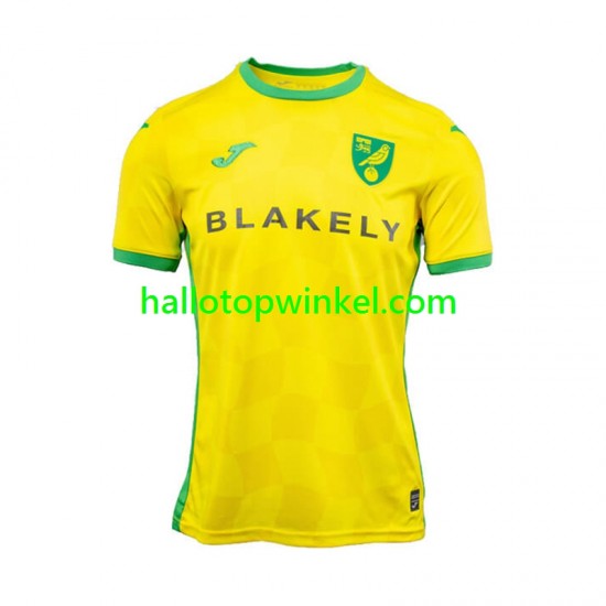 Norwich City Voetbalshirt Heren Thuis Tenue 2024-2025 Korte Mouw
