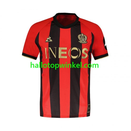 OGC Nice Voetbalshirt Heren Thuis Tenue 2024-2025 Korte Mouw