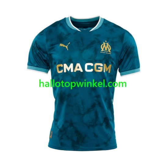 Olympique Marseille Voetbalshirt Heren Uit Tenue 2024-2025 Korte Mouw