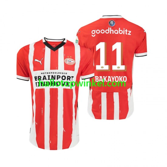 PSV Eindhoven Voetbalshirt Johan Bakayoko 11 Heren Thuis Tenue 2024-2025 Korte Mouw