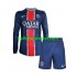 Paris Saint-Germain Voetbalshirt Kleuters/Kids Thuis Tenue 2024-2025 Lange Mouw
