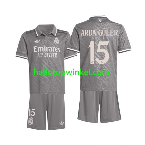 Real Madrid Voetbalshirt Arda Guler 15 Kleuters/Kids Derde Tenue 2024-2025 Korte Mouw