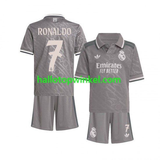 Real Madrid Voetbalshirt Cristiano Ronaldo 7 Kleuters/Kids Derde Tenue 2024-2025 Korte Mouw