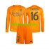 Real Madrid Voetbalshirt Endrick 16 Kleuters/Kids Uit Tenue 2024-2025 Lange Mouw