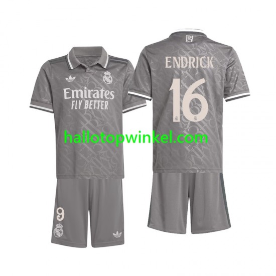 Real Madrid Voetbalshirt Endrick 16 Kleuters/Kids Derde Tenue 2024-2025 Korte Mouw