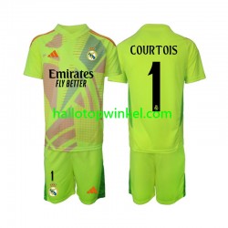 Real Madrid Voetbalshirt COURTOIS 1 Doelman Kleuters/Kids Vierde Tenue 2024-2025 Korte Mouw