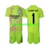 Real Madrid Voetbalshirt COURTOIS 1 Doelman Kleuters/Kids Vierde Tenue 2024-2025 Korte Mouw