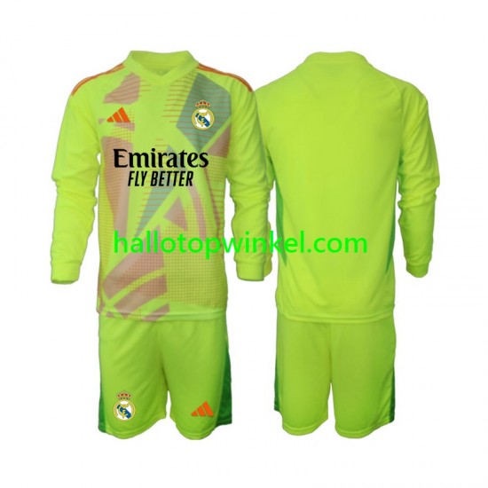 Real Madrid Voetbalshirt Doelman Kleuters/Kids Vierde Tenue 2024-2025 Lange Mouw