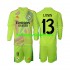 Real Madrid Voetbalshirt Lunin 13 Doelman Kleuters/Kids Vierde Tenue 2024-2025 Lange Mouw