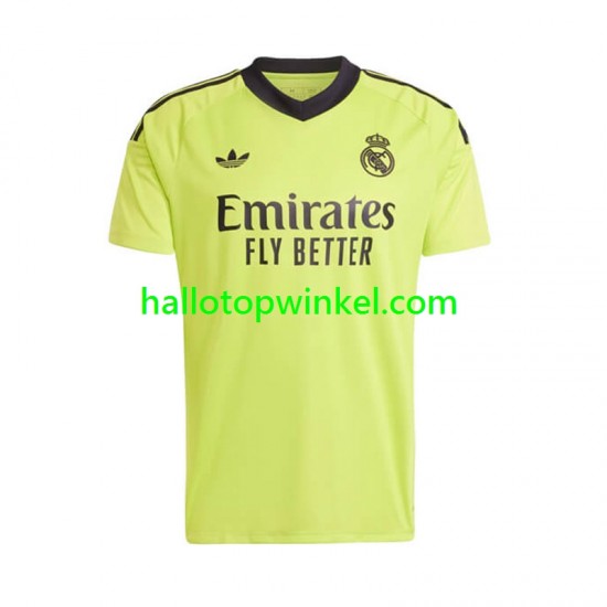 Real Madrid Voetbalshirt Doelman Heren Derde Tenue 2024-2025 Korte Mouw