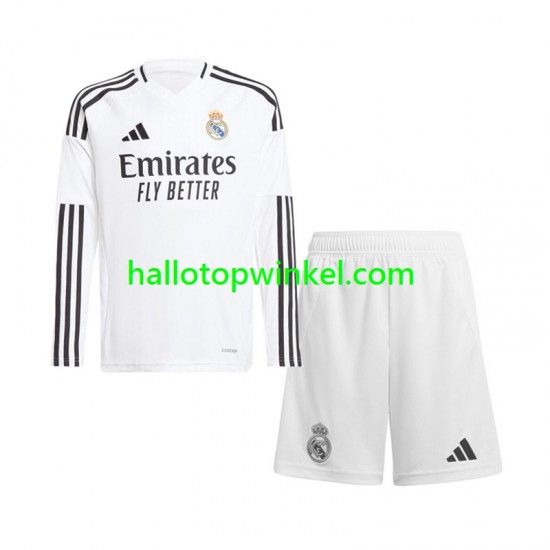 Real Madrid Voetbalshirt Kleuters/Kids Thuis Tenue 2024-2025 Lange Mouw