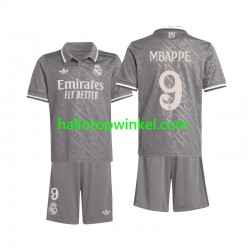Real Madrid Voetbalshirt Mbappé 9 Kleuters/Kids Derde Tenue 2024-2025 Korte Mouw