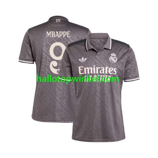 Real Madrid Voetbalshirt Mbappé 9 Heren Derde Tenue 2024-2025 Korte Mouw