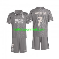 Real Madrid Voetbalshirt Ronaldo 7 Kleuters/Kids Derde Tenue 2024-2025 Korte Mouw