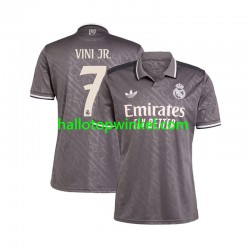 Real Madrid Voetbalshirt VINI JR 7 Heren Derde Tenue 2024-2025 Korte Mouw