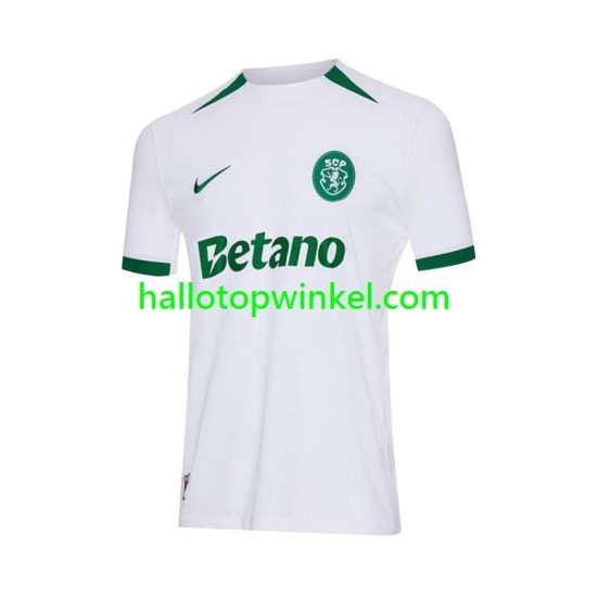Sporting CP Voetbalshirt Heren Uit Tenue 2024-2025 Korte Mouw