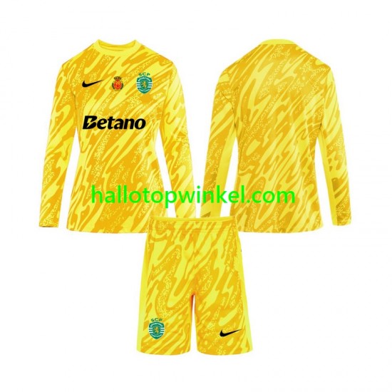 Sporting CP Voetbalshirt Doelman Kleuters/Kids Derde Tenue 2024-2025 Lange Mouw