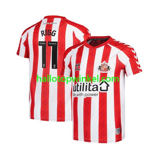 Voetbalshirt Sunderland Chris Rigg 11 Heren Thuis Tenue 2024-2025 Korte Mouw