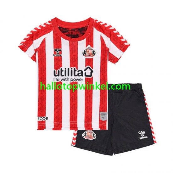 Voetbalshirt Sunderland Kleuters/Kids Thuis Tenue 2024-2025 Korte Mouw