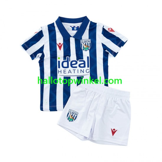 West Bromwich Albion Voetbalshirt Kleuters/Kids Thuis Tenue 2024-2025 Korte Mouw