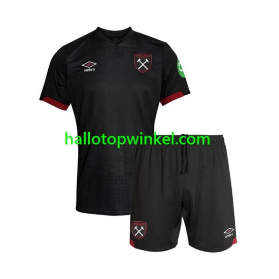West Ham United Voetbalshirt Kleuters/Kids Uit Tenue 2024-2025 Korte Mouw