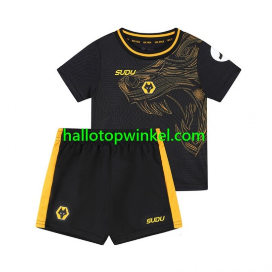 Wolverhampton Wanderers Voetbalshirt Kleuters/Kids Uit Tenue 2024-2025 Korte Mouw