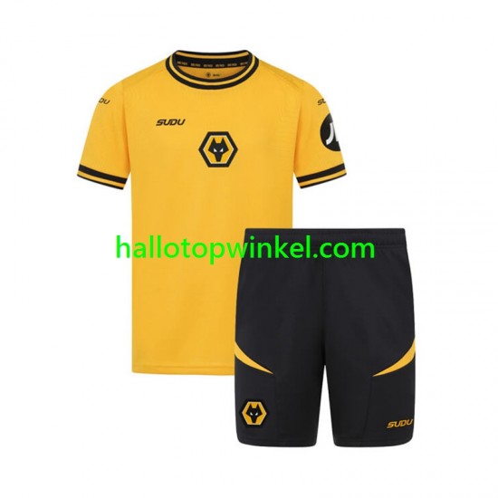 Wolverhampton Wanderers Voetbalshirt Kleuters/Kids Thuis Tenue 2024-2025 Korte Mouw