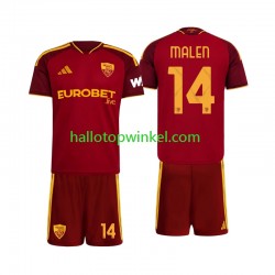 AS Roma Voetbalshirt Donyell Malen 14 Kleuters/Kids Thuis Tenue 2026-2027 Korte Mouw