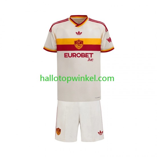 AS Roma Voetbalshirt Kleuters/Kids Uit Tenue 2026-2027 Korte Mouw