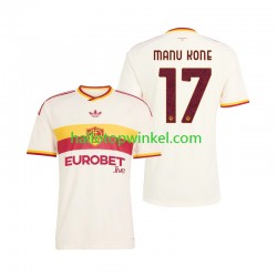 AS Roma Voetbalshirt Manu Kone 17 Heren Uit Tenue 2026-2027 Korte Mouw