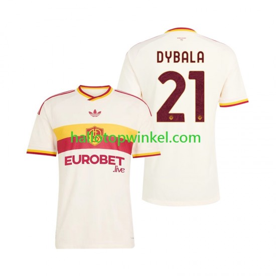 AS Roma Voetbalshirt Paulo Dybala 21 Heren Uit Tenue 2026-2027 Korte Mouw