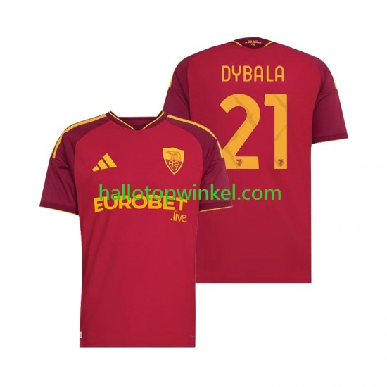 AS Roma Voetbalshirt Paulo Dybala 21 Heren Thuis Tenue 2026-2027 Korte Mouw