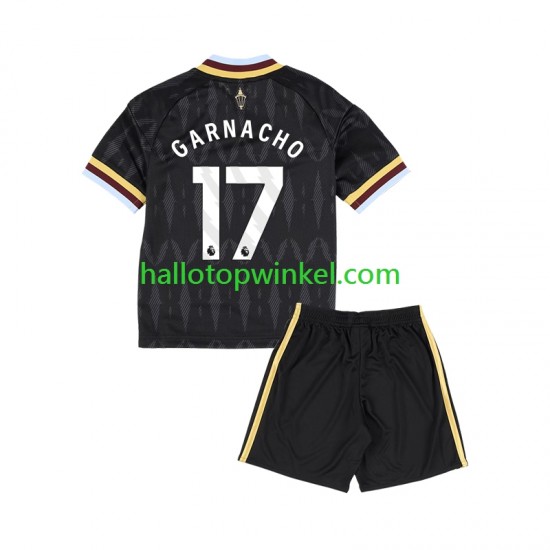 Aston Villa Voetbalshirt Alejandro Garnacho 17 Kleuters/Kids Uit Tenue 2026-2027 Korte Mouw