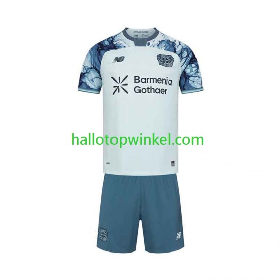 Bayer 04 Leverkusen Voetbalshirt Kleuters/Kids Uit Tenue 2026-2027 Korte Mouw