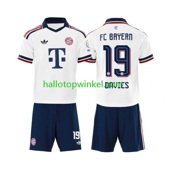 FC Bayern München Voetbalshirt Alphonso Davies 19 Kleuters/Kids Uit Tenue 2026-2027 Korte Mouw