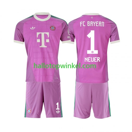 FC Bayern München Voetbalshirt Manuel Neuer 1 Doelman Kleuters/Kids Derde Tenue 2026-2027 Korte Mouw