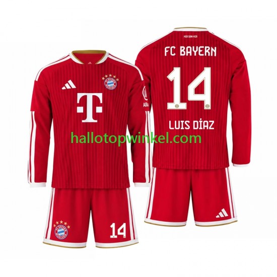 FC Bayern München Voetbalshirt Luis Diaz 14 Kleuters/Kids Thuis Tenue 2026-2027 Lange Mouw