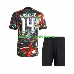 FC Bayern München Voetbalshirt Luis Diaz 14 Oktoberfest Kleuters/Kids Thuis Tenue 2026-2027 Korte Mouw