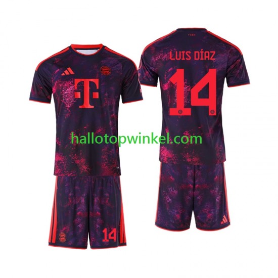 FC Bayern München Voetbalshirt Luis Diaz 14 Kleuters/Kids Derde Tenue 2026-2027 Korte Mouw