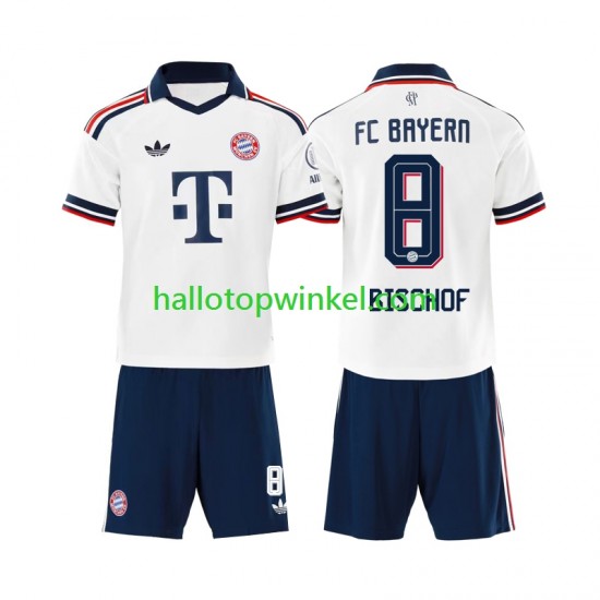 FC Bayern München Voetbalshirt Tom Bischof 8 Kleuters/Kids Uit Tenue 2026-2027 Korte Mouw