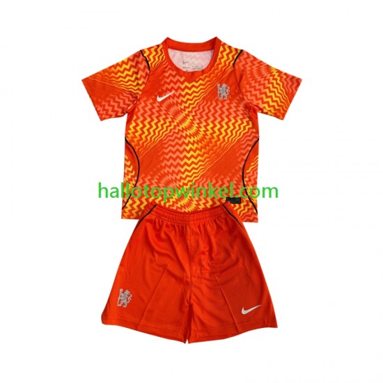 Chelsea Voetbalshirt Doelman Kleuters/Kids Uit Tenue 2026-2027 Korte Mouw