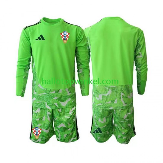 Kroatië Voetbalshirt Doelman Kleuters/Kids Thuis Tenue 2026-2027 Lange Mouw