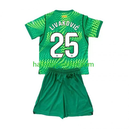 FC Barcelona Voetbalshirt Dominik Livakovic 25 Doelman Kleuters/Kids Thuis Tenue 2026-2027 Korte Mouw