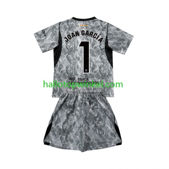 FC Barcelona Voetbalshirt Joan Garcia 1 Doelman Kleuters/Kids Uit Tenue 2026-2027 Korte Mouw