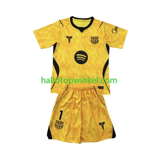 FC Barcelona Voetbalshirt Joan Garcia 1 Doelman Kleuters/Kids Vierde Tenue 2026-2027 Korte Mouw