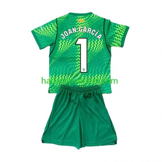 FC Barcelona Voetbalshirt Joan Garcia 1 Doelman Kleuters/Kids Thuis Tenue 2026-2027 Korte Mouw