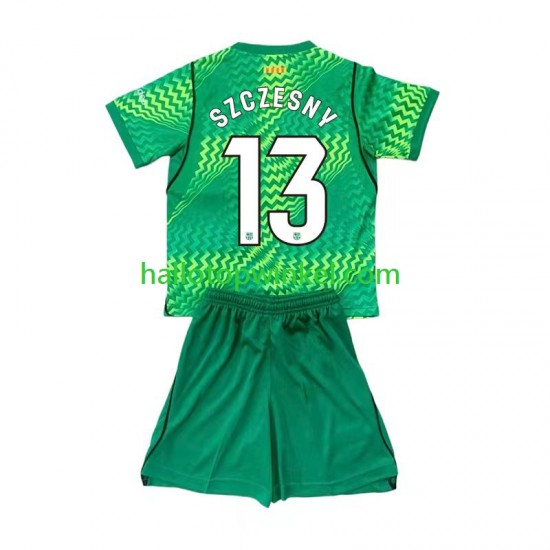 FC Barcelona Voetbalshirt Wojciech Szczesny 13 Doelman Kleuters/Kids Thuis Tenue 2026-2027 Korte Mouw